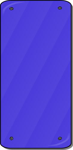 Голубой панели векторное изображение