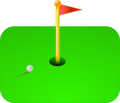 Golf flagga vektor illustration