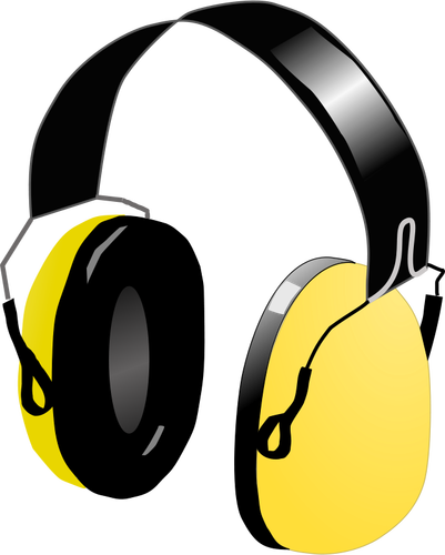 Vector image of headphones