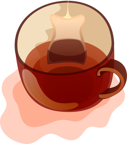 Vector images clipart de tasse de thé