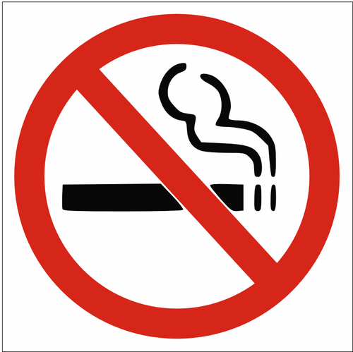 禁止吸烟标志矢量图像