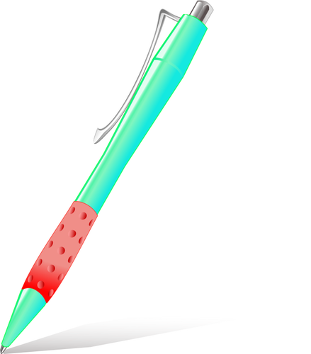 Red glossy pen vector image