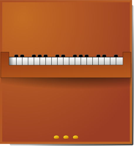 Vektortegning av et piano
