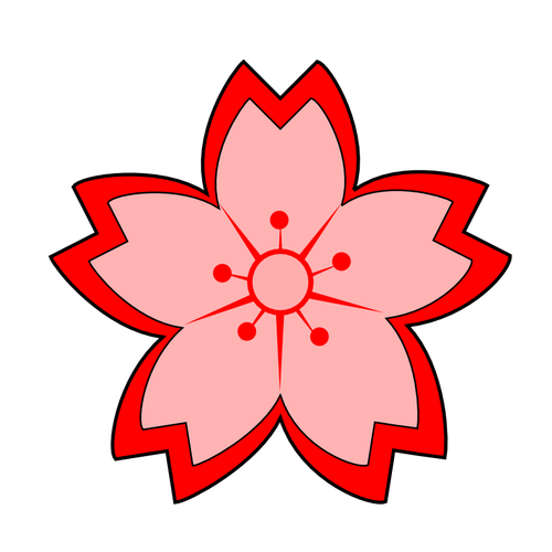 Sakura flor vector de la imagen