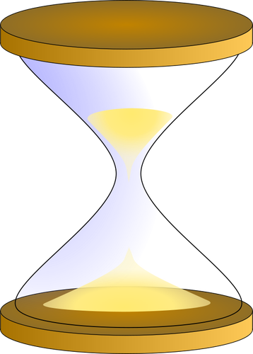 Sandglass timer vector image