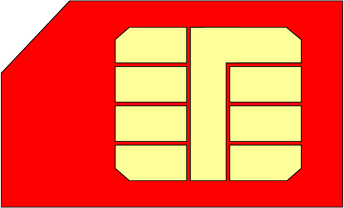 Imagem de vetor de cartão SIM