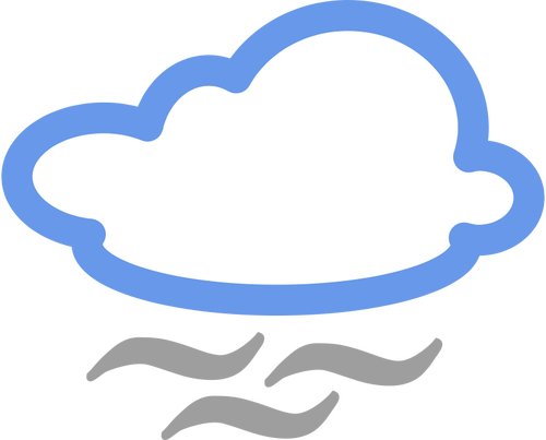 Mist weerbeeld symbool vector