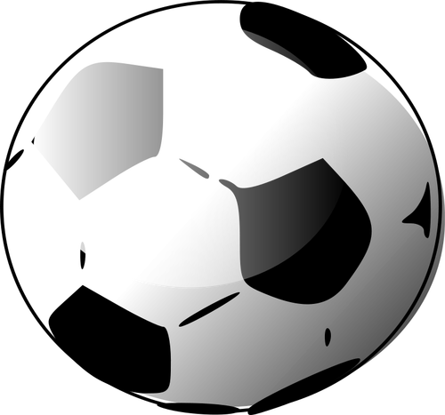 फुटबॉल की गेंद के वेक्टर चित्रण