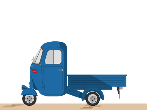 Cartoon blue truck