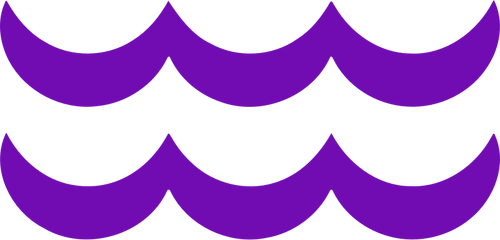 Símbolo de aquário violeta