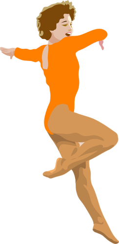 Ballerina performing clip art