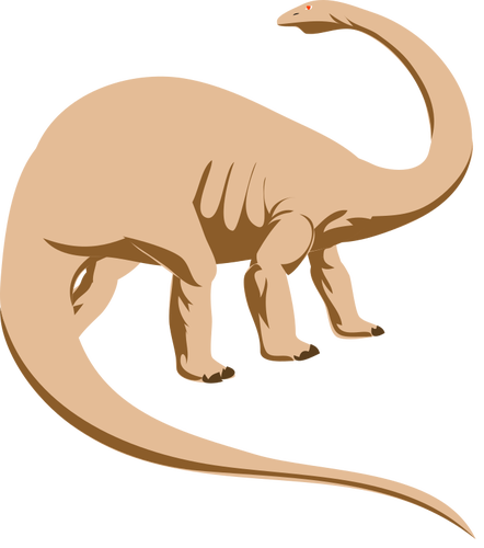 Prediseñadas de vector de Brontosaurio