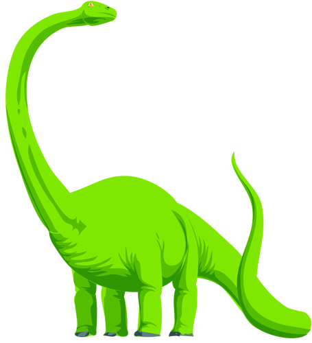 緑の恐竜ベクトル画像