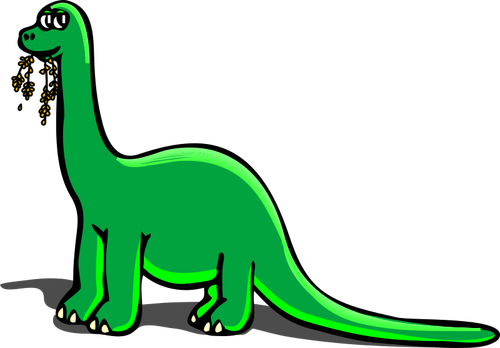 Dessin animé vector clipart de dinosaure