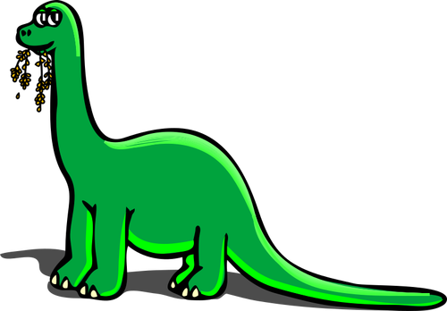 Cartoon vector clip art of dinosaur