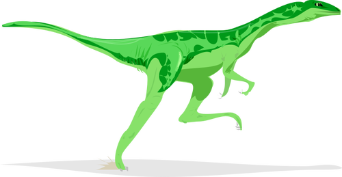 Vector image of dinosaur running
