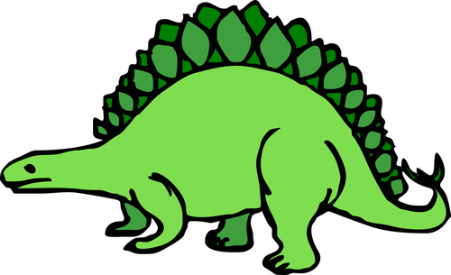 Gambar vektor chunky dinosaurus