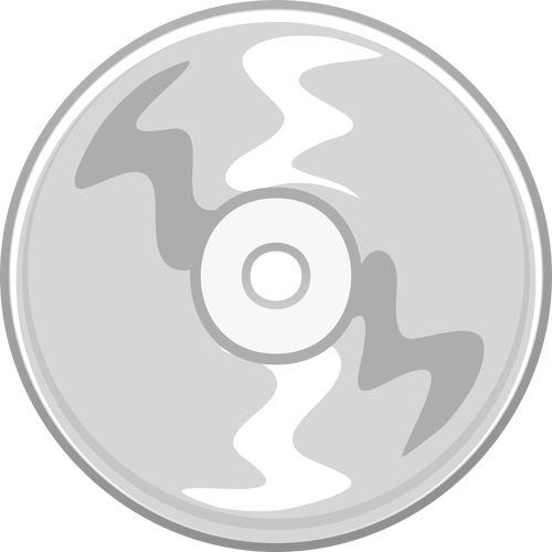 Vektor-ClipArt-Grafik grau CD