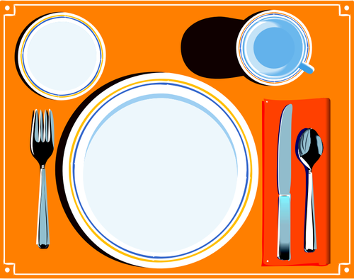餐具与餐具的矢量图像