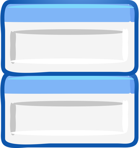 Computador windows lado a lado imagem vetorial de ícone