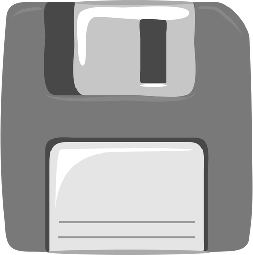Prediseñadas computadora gris disquete vector
