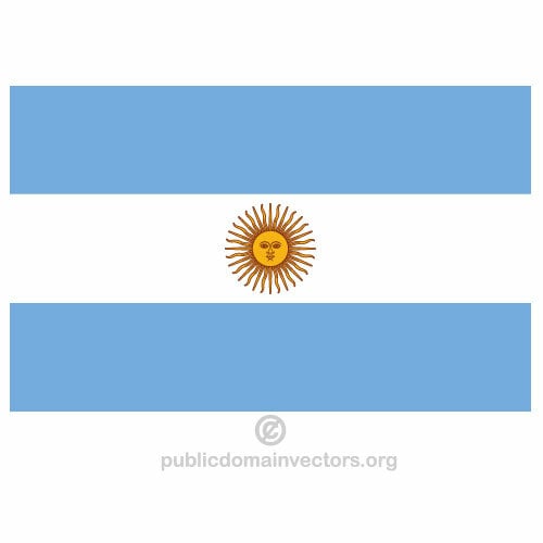 Векторный флаг Аргентины
