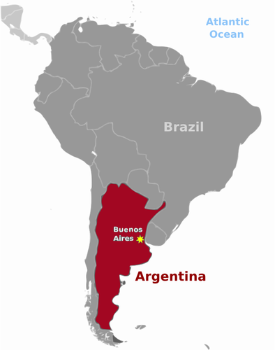 Emplacement de l’Argentine