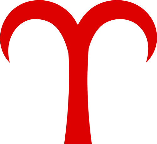 Baran czerwony symbol