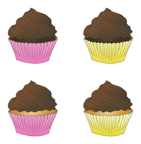 Chocolat cupcakes givrés