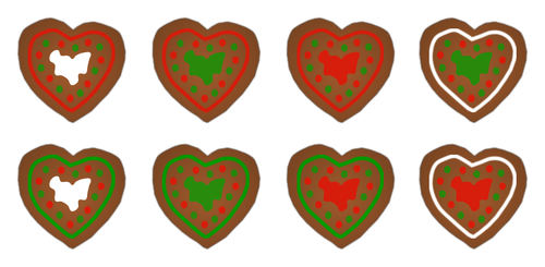Galletas de corazón de jengibre