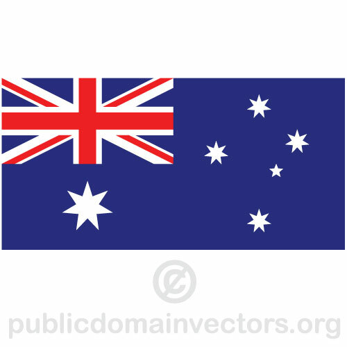 Vector flag of Australia