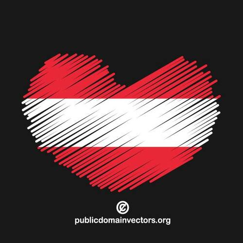 I love Austria vector image