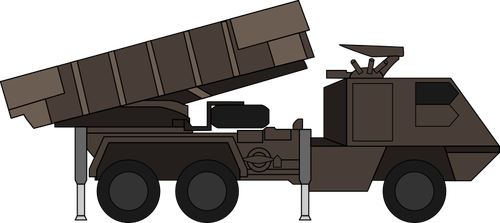 Army truck with weapon