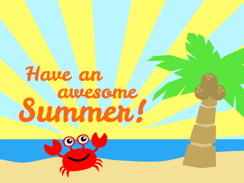Awesome summer vector illustration