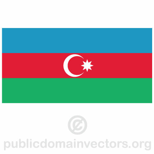 Bendera Azerbaijan vektor