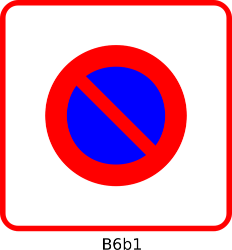 No hay aparcamiento zona Plaza tráfico roadsign vector de la imagen