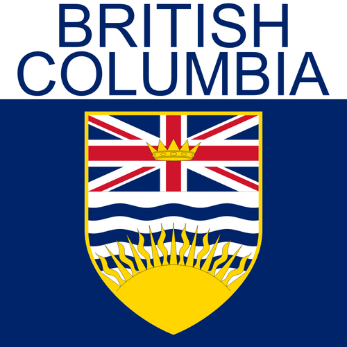 British Columbia simge vektör çizim