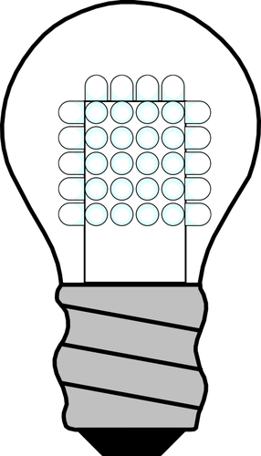 Gray light bulb