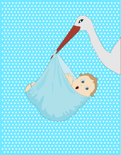 Stork dengan bayi