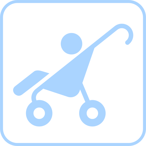 Baby stroller icon