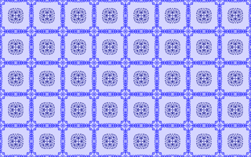नीले फूल वेक्टर छवि के साथ पृष्ठभूमि पैटर्न