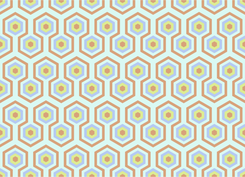 Patrón hexagonal en color