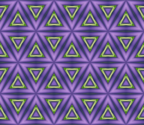 Background pattern with green triangles