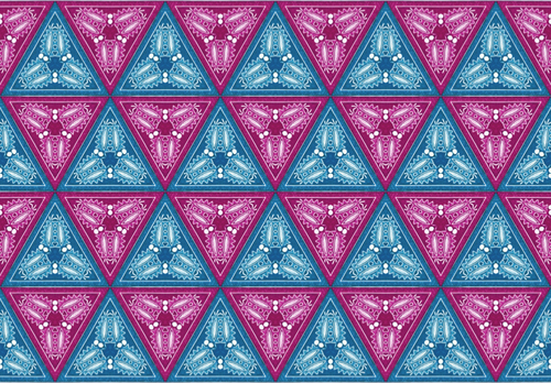 Triangular colorful pattern vector image