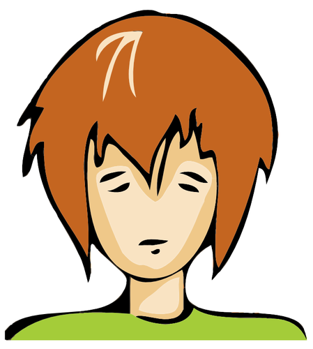 Emo boy avatar vector de la imagen