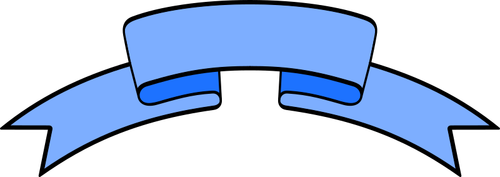 青の輪郭を描かれたバナー