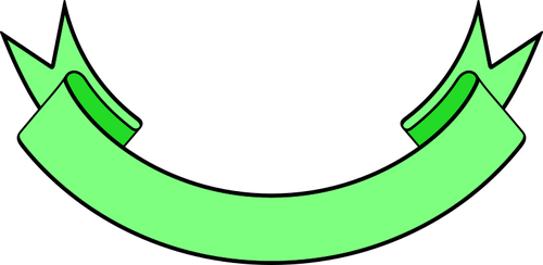 Green skissert banner