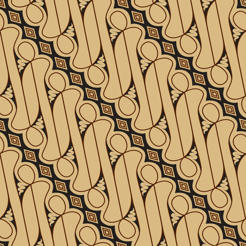 Retro brunt mønster