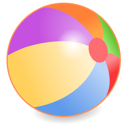 Vector graphics of beach ball