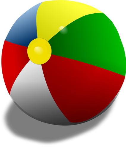 Beach ball vector illustration